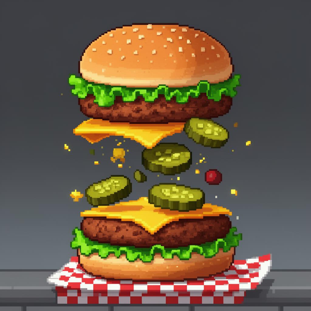 Permainan pembelajaran Burger Bina